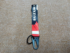 SUZUKI Unique design Best quality Ribbon keyring for Car / Bike / Office KR034