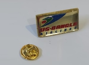 US-BANGLA Coat pin in Brass (পিতল) with lamination USCT001