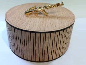 Tie Clip in Golden color Better Quality Metal with box T003
