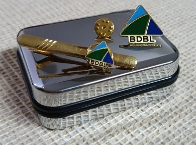 Exclusive Collection Bangladesh Development Bank LTD 100% Brass (পিতল) Tie Clip and Coat pin set BK004