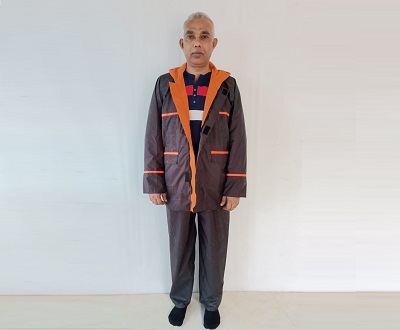Best quality Double Part usable 100% Waterproof Rain suit with Trouser RS011
