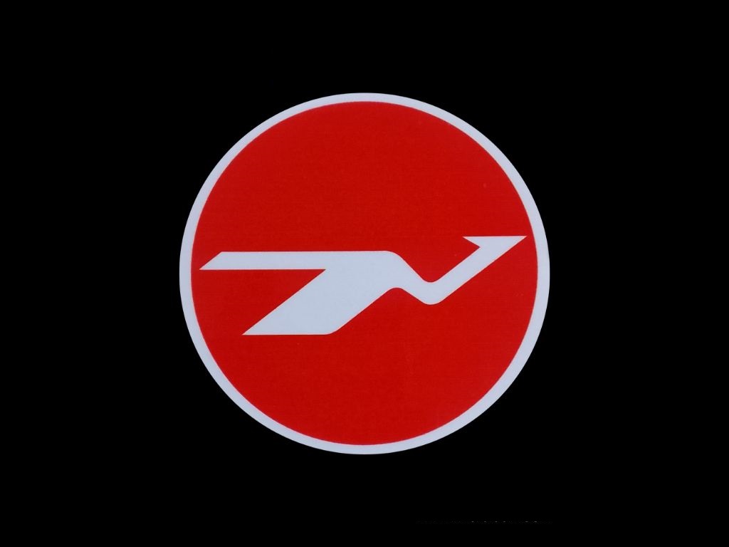 inside the glass / private car i.e. front part Glue 100% Waterproof Biman Logo Sticker MOQ 2 PCS STK014