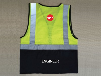 Exclusive Collection Engineering Department Reflects light Official Two chain pockets Apron APR064