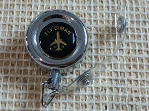 Best quality Fly Biman ID Card Holder steel metal with One ID card box free YOY006C