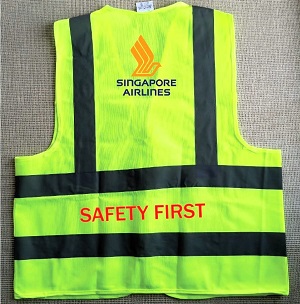 Singapore Airlines Reflects light Polyester Official Apron without pocket VEST051
