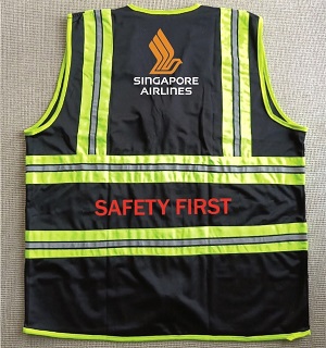 Singapore Airlines Exclusive Collection Black Official Apron Polyester Four Pockets VEST055