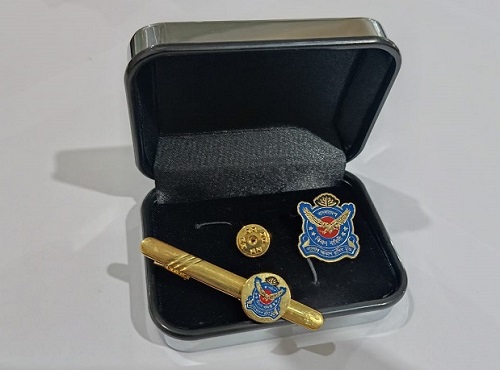 Exclusive Collection Biman Air Force 100% Brass (পিতল) Tie Clip and Coat pin set EBM008