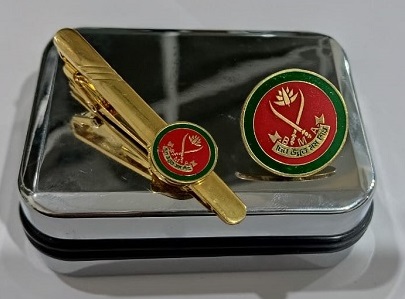 Exclusive Collection Bangladesh Military Academy 100% Brass (পিতল) Tie Clip and Coat pin set EBM012