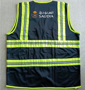 Saudi Airlines Exclusive Collection Black Official Apron Polyester Four Pockets VEST036