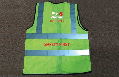 Exclusive Collection Security Department Green Yellow Full Net Apron Four Pockets 04 Designs APR029