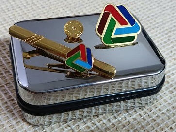Exclusive Collection Prime Bank LTD 100% Brass (পিতল) Tie Clip and Coat pin set BK003