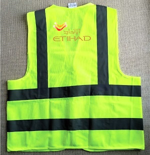 Etihad Airways Reflects light Polyester Official Apron without pocket VEST017