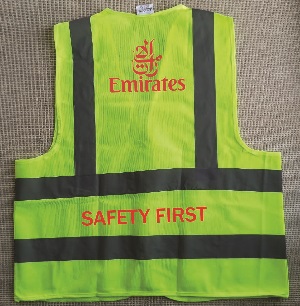 Reflects light Polyester Official Apron without pocket VEST002
