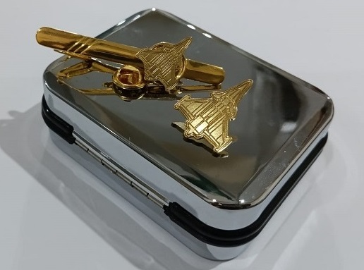 Exclusive Collection Fighter Biman 100% Brass (পিতল) Tie Clip and Coat pin set EBM003
