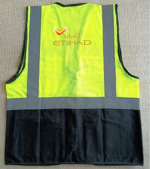 Etihad Airways Reflects light Official Two chain pockets Apron VEST029