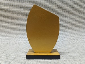 Wooden Crest/Award Trophy with customize print CAW008