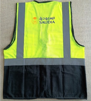 Saudi Airlines Reflects light Official Two chain pockets Apron VEST044