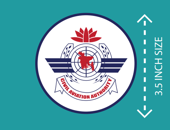 100% Waterproof Civil Aviation Authority Logo Sticker MOQ 2 PCS STK005