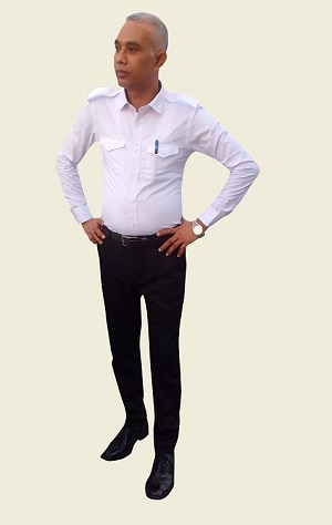 Uniform Shirt for Men Long Sleeve Mix Cotton